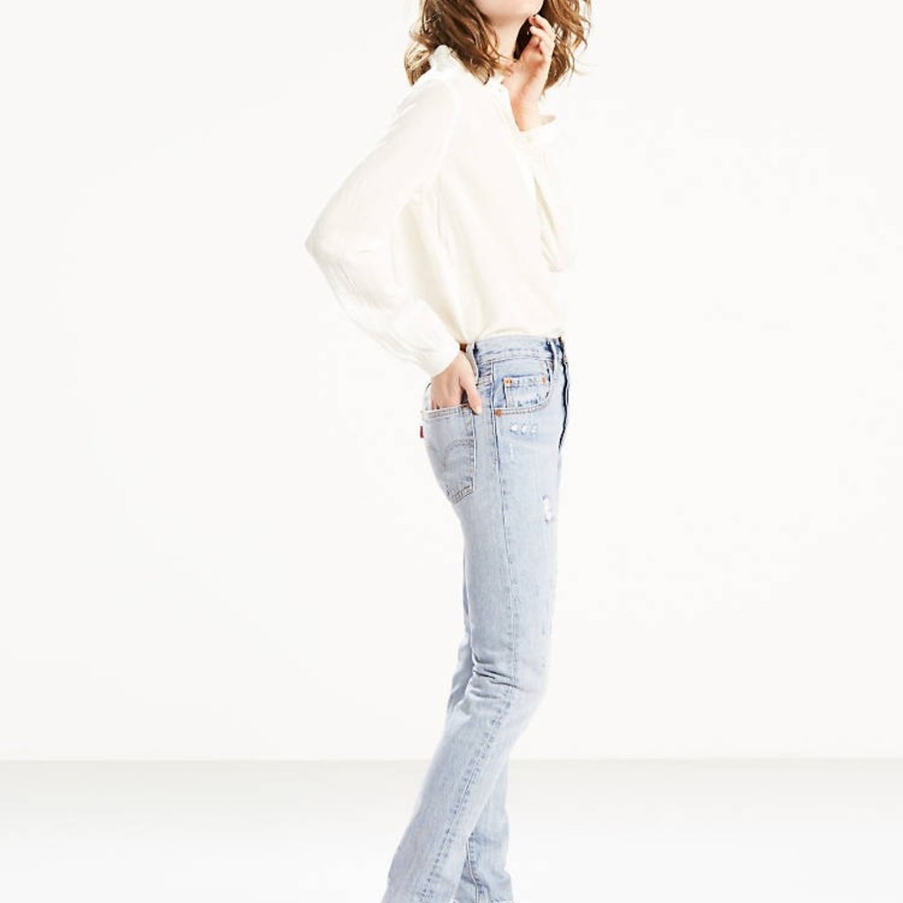 Levi's 501 Skinny Jeans in Clear Minds - Picture 3 of 16